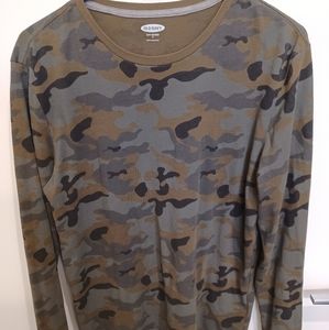 Camouflage Long Sleeve T Shirt